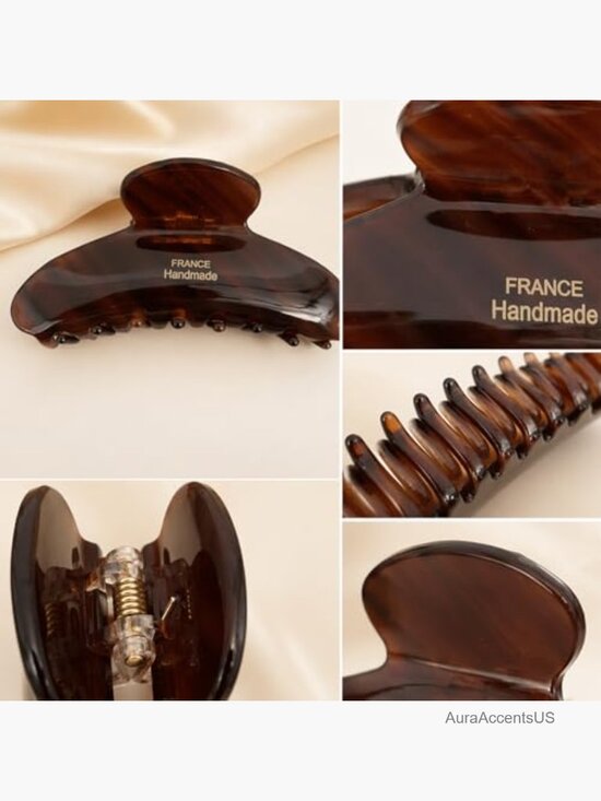 Large Hair Claw Clips for Thick Hair, French Butterfly Jaw Clips, Strong Hold, main image 4